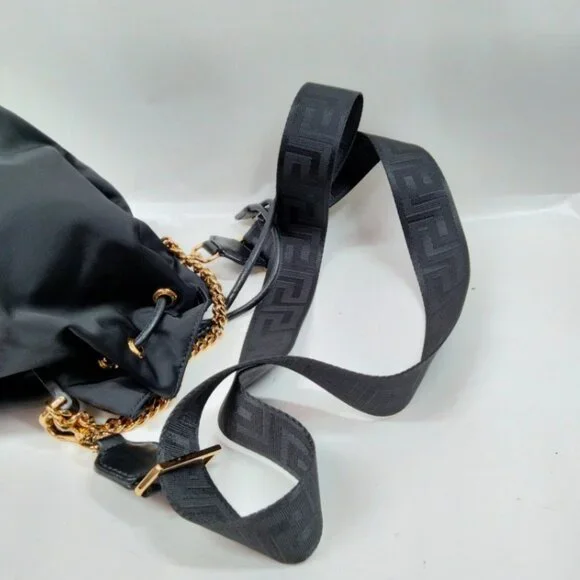VERSACE Small Medusa Nylon Bucket Bag - Picture 8 of 13